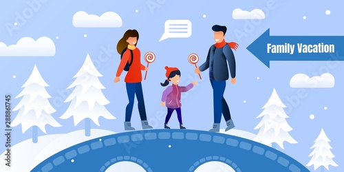 Happy Family Winter Activities Invitation Poster