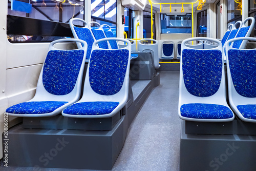 The interior of the bus. Ur...