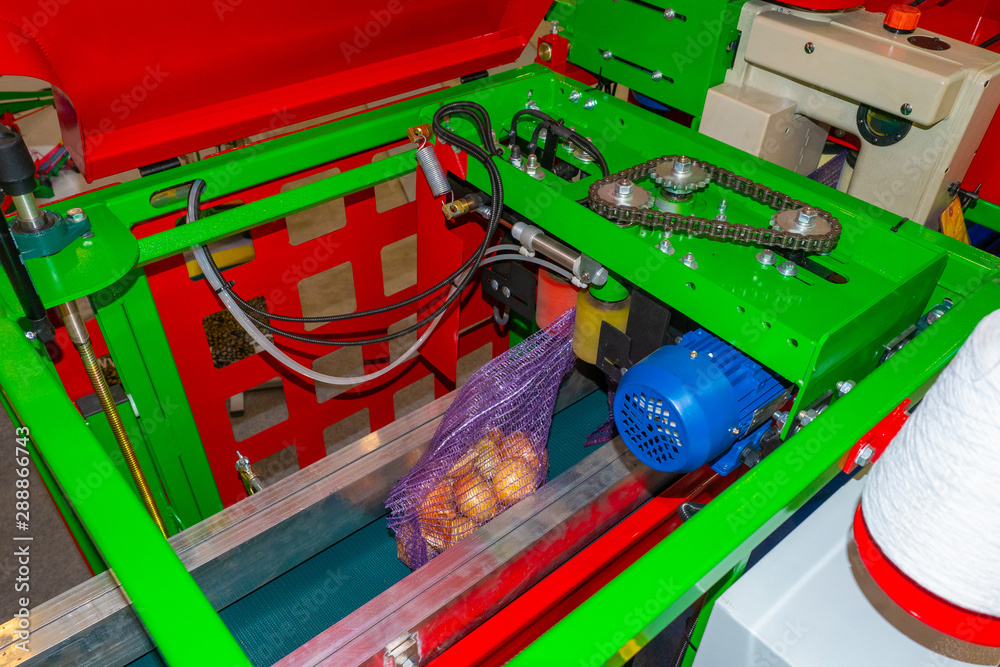 Potato Filling Machine in a bag. Equipment for potato filling. Packing potatoes in a bag. Lines for packaging vegetables. Preparing potatoes for sale. Equipment for packing.Agro-industries.Agriculture Potato Filling Machine in a bag. Equipment for potato filling. Packing potatoes in a bag. Lines for packaging vegetables. Preparing potatoes for sale. Equipment for packing.Agro-industries.Agriculture