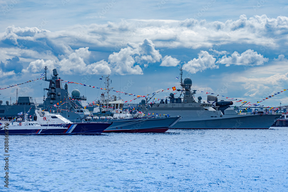 Fleet. Warships are in service.Military cruiser.Naval forces. Protection of maritime borders. Flotilla.Navy.Protection of maritime communications. Warships are in service.Warships decorated with flags Fleet. Warships are in service.Military cruiser.Naval forces. Protection of maritime borders. Flotilla.Navy.Protection of maritime communications. Warships are in service.Warships decorated with flags