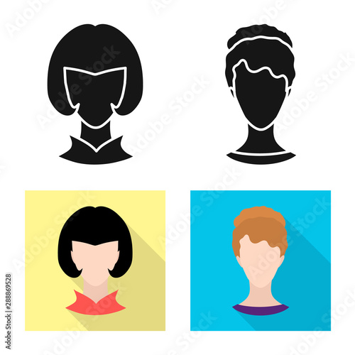 Vector illustration of professional and photo icon. Collection of professional and profile vector icon for stock.