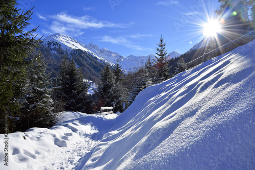 Sunny day in the Alps