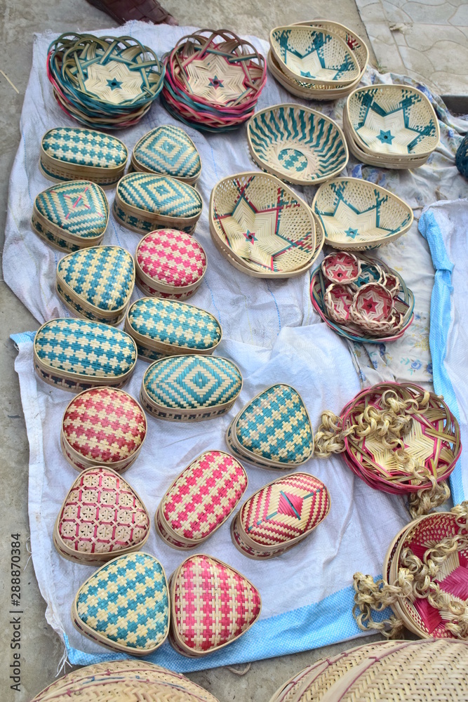 Fototapeta premium Bamboo and cane made bowl