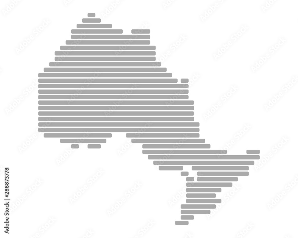 Fototapeta premium Karte von Ontario