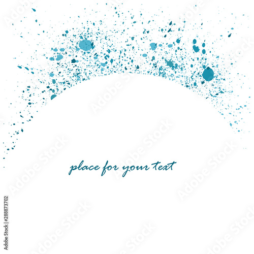 Blue abstract background  plasce for text vector illustration