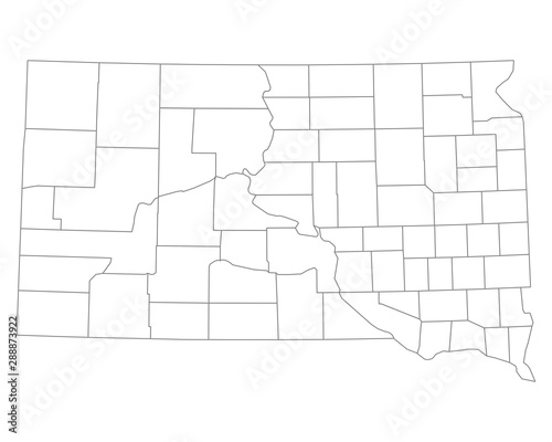 Karte von South Dakota