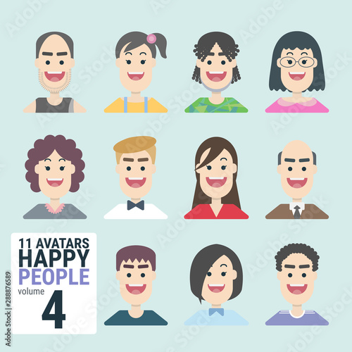 Variety-of-human-11-Avatars-Happy-PEOPLE-volume-4 © Chaiwate