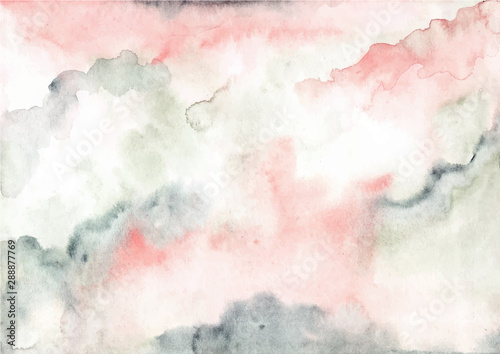 pink green abstract watercolor texture background