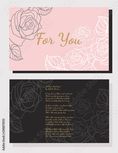 love card with poem