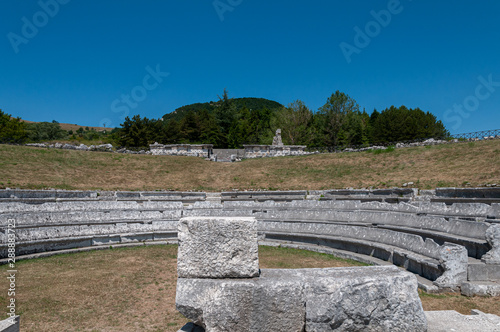The Italico Sanctuary of Pietrabbondante. Is the most important architectural testimony of the religiosity of the Samnites Pentri nation. photo