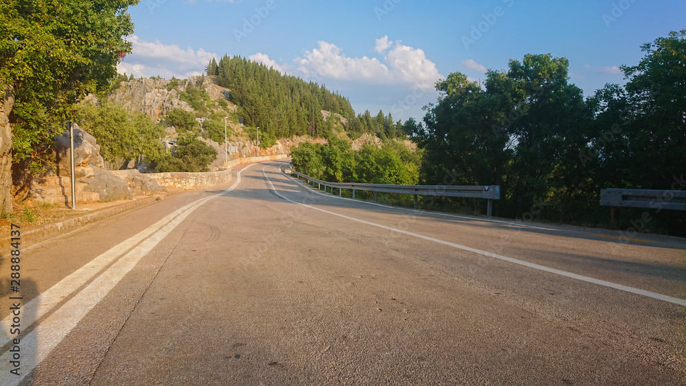 Low angle view of rural road in Croatia Low angle view of rural road in Croatia