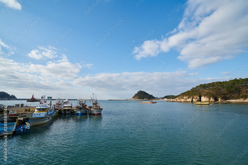 Anheung port  in Taean-gun, South Korea.