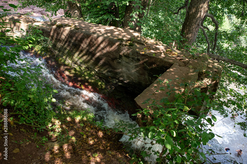 Dzhurinsky waterfall - a waterfall on the river Dzhurin in Zaleschitsky district of Ternopil region of Ukraine.. The height of the waterfall is 16 meters photo