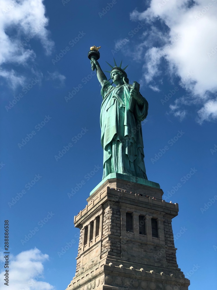 Fototapeta premium View of statue of liberty.