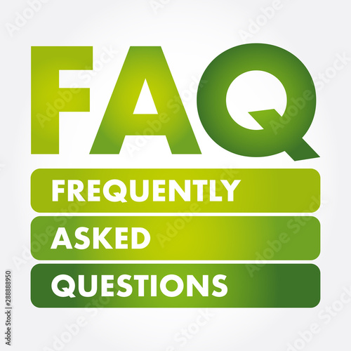 FAQ - Frequently Asked Questions acronym, business concept background