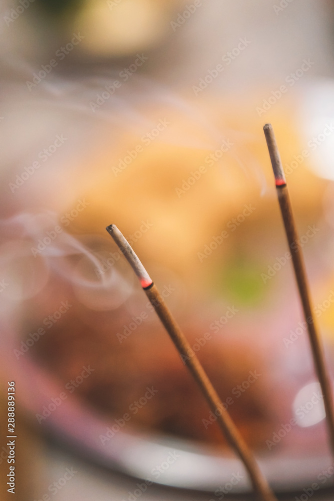 Incense Sticks For Indian Ritual Purpose. smoke coming out from burning  incense sticks. Background concept for Indian Hindu culture, tradition,  pooja, puja rituals, worship. Stock Photo | Adobe Stock