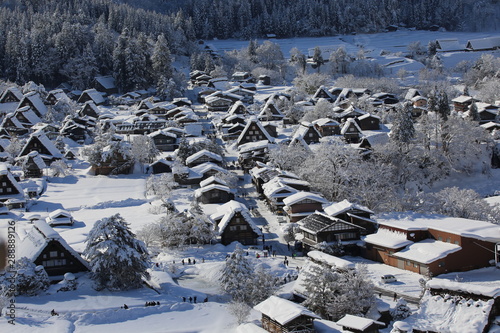 白川郷 合掌村 雪景色