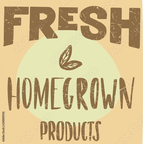 fresh homegrown products icons, labels. Organic tags. Natural product elements. Logo for vegetarian restaurant menu. Fresh, organic, gluten free, 100% bio, premium quality, locally grown, healthy food