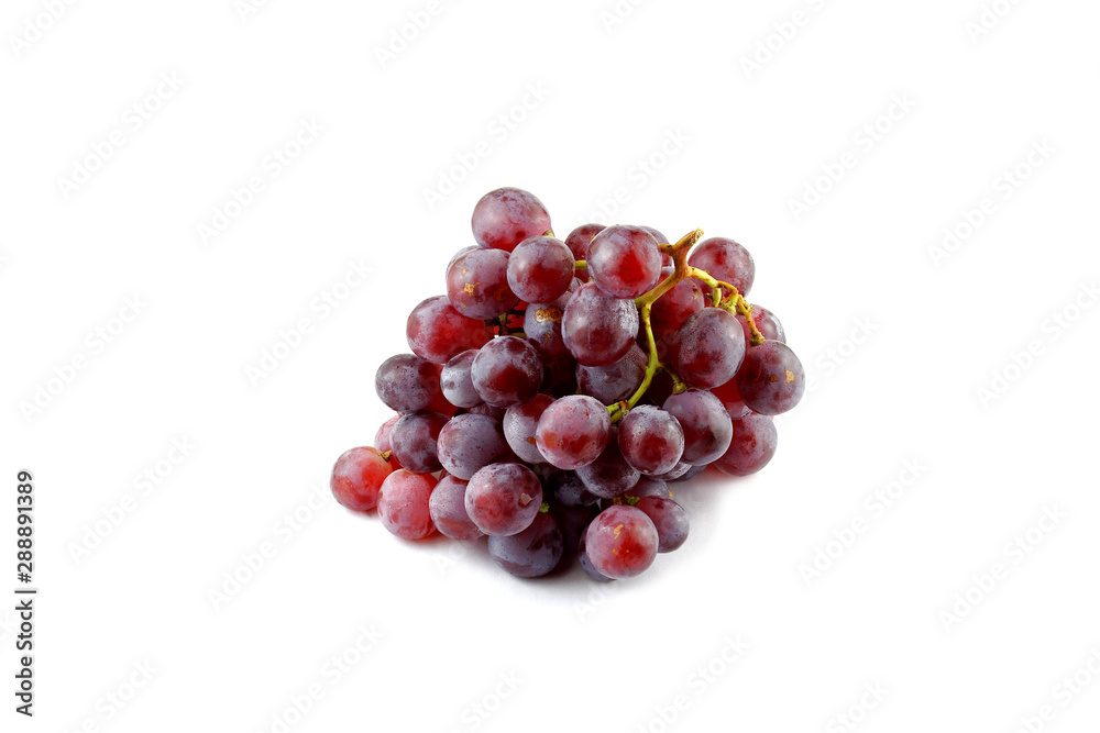 Ripe red grape isolated on white background Ripe red grape isolated on white background