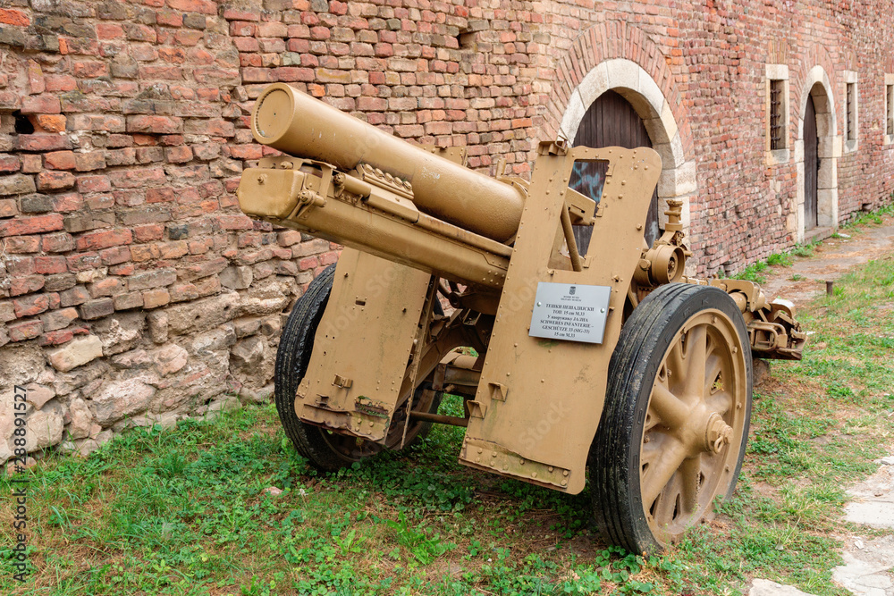 German field gun sIG 33 at the Belgrade military museum German field gun sIG 33 at the Belgrade military museum