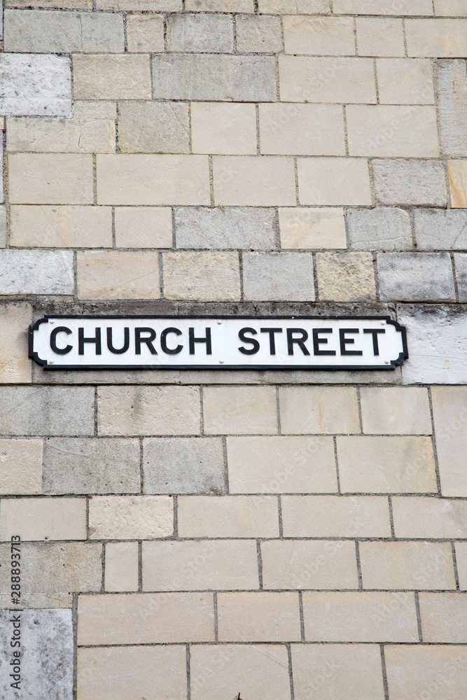 Fototapeta Church Street Sign, Windsor