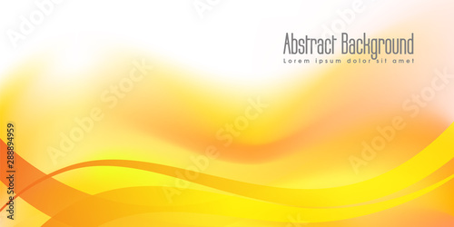 Abstract vector yellow flowing type background