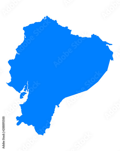 Karte von Ecuador