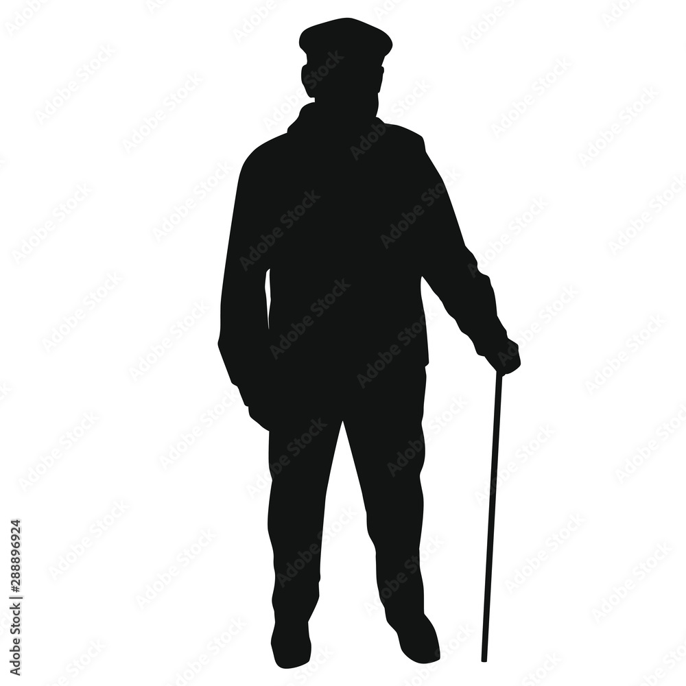Old People Silhouette