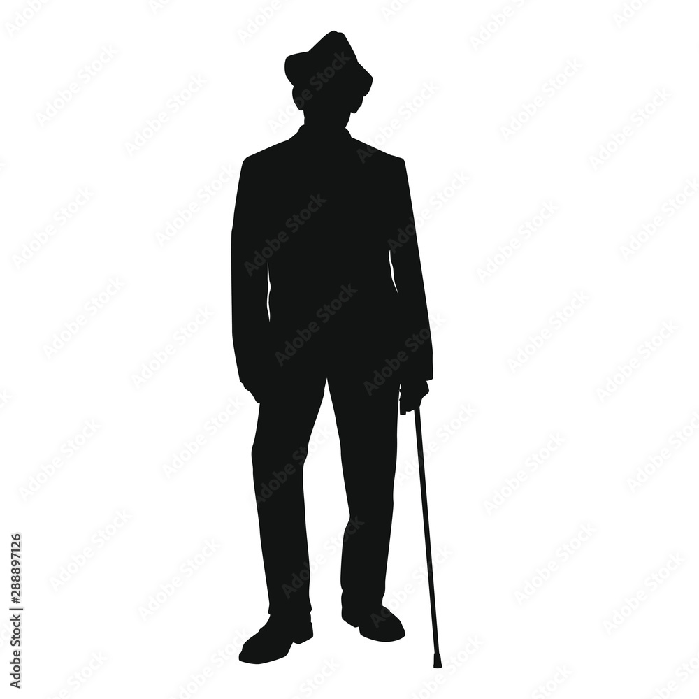 Old People Silhouette