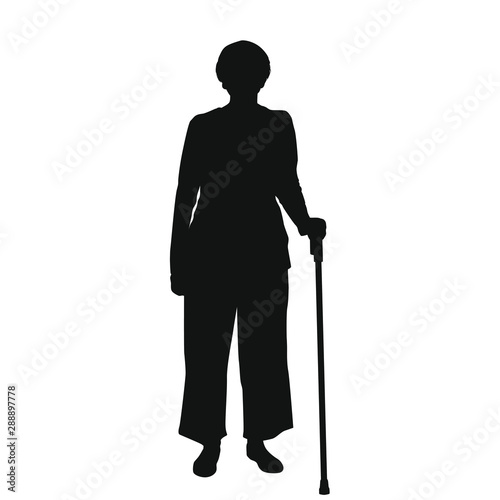 Old People Silhouette