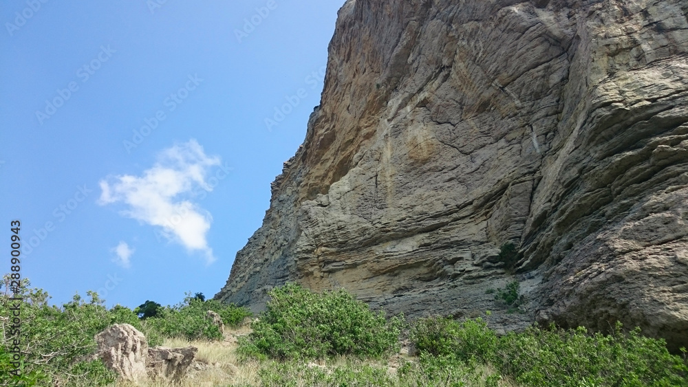 Superbly beautiful cliffs in Crimea