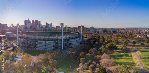 Aerial shot of the Melbourne Cricket Ground