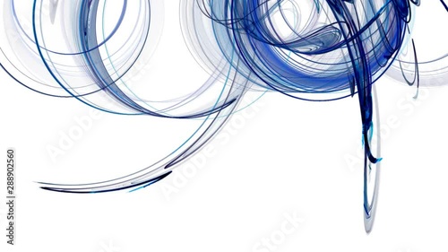 Abstract fractal forms morph and oscillate (Loop)