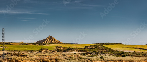 Wüstenlandschaft in der Halbwüste Bardenas Reales in Spanien