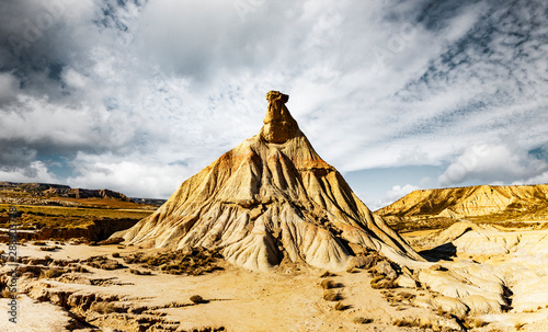 Castil de Tierra  in der Halbwüste Bardenas Reales in Spanien