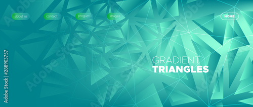 Technology Landing Page. Gradient Geometric 