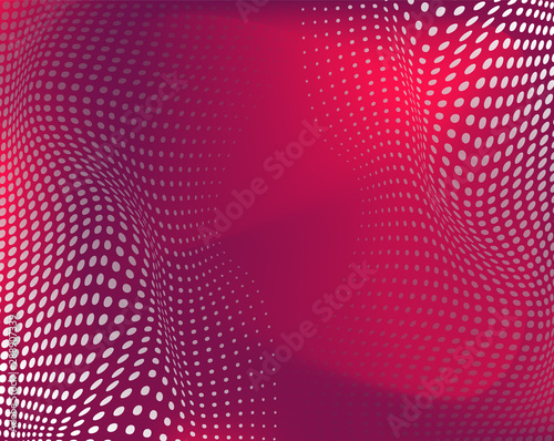 Bright vector flowing dotted party background