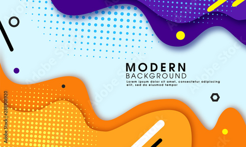 Abstract modern vector trendy fluid type background