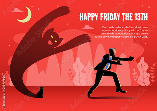 Friday the 13th vector illustration