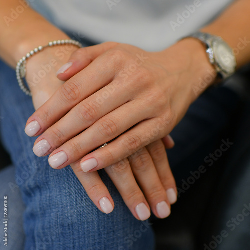 manicure nails hands gel polish
