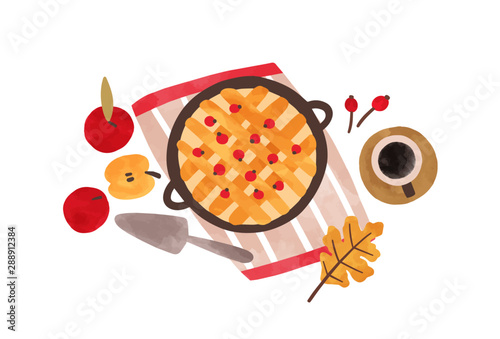 Autumn food hand drawn vector illustration