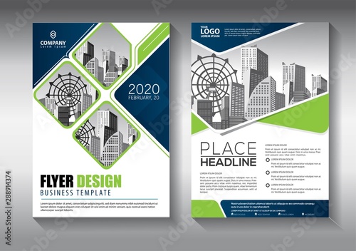 Brochure design, cover modern layout, annual report, poster, flyer in A4 with colorful triangles, geometric shapes for tech, science, market with light background