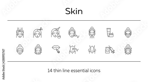 Skin icon set