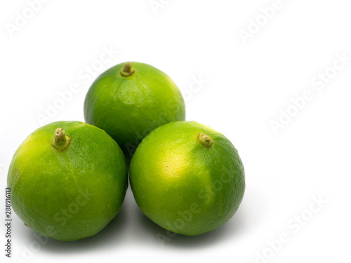 Lime isolated on white background.