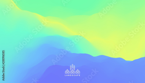 Abstract background with dynamic effect. Creative design poster with vibrant gradients. Vector Illustration for advertising, marketing, presentation. Mobile screen.
