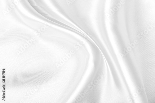 White fabric texture background, Wavy satin