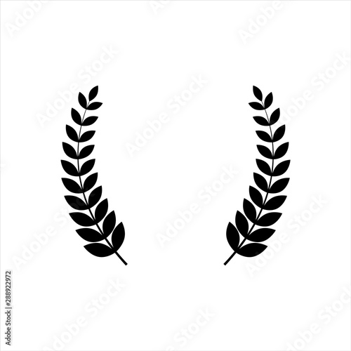 Wreath icon, logo isolated on white background