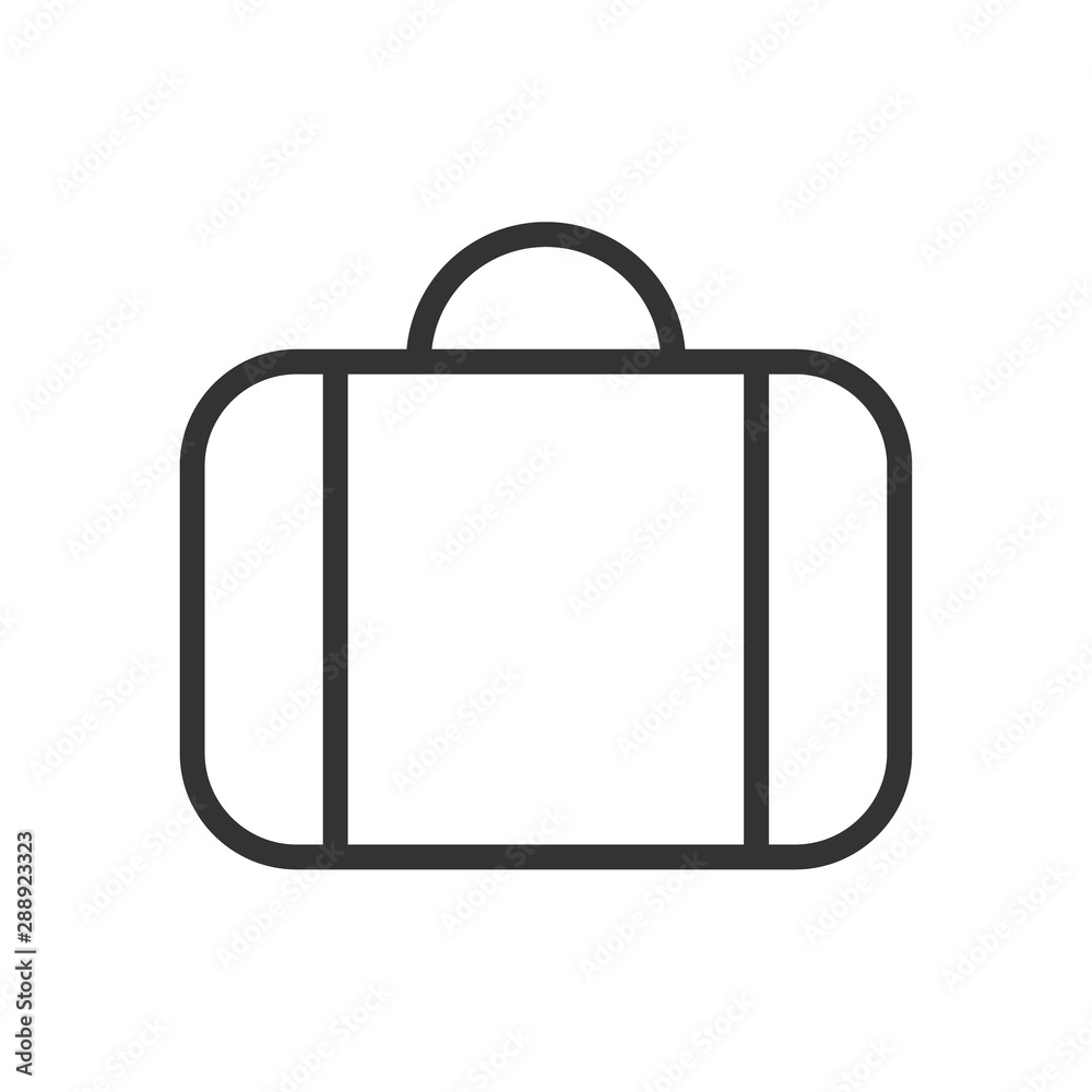 suitcase outline ui web icon. suitcase vector icon for web, mobile and user interface design isolated on white background suitcase outline ui web icon. suitcase vector icon for web, mobile and user interface design isolated on white background