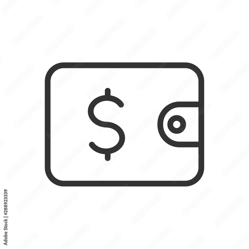 wallet outline ui web icon. wallet vector icon for web, mobile and user interface design isolated on white background wallet outline ui web icon. wallet vector icon for web, mobile and user interface design isolated on white background