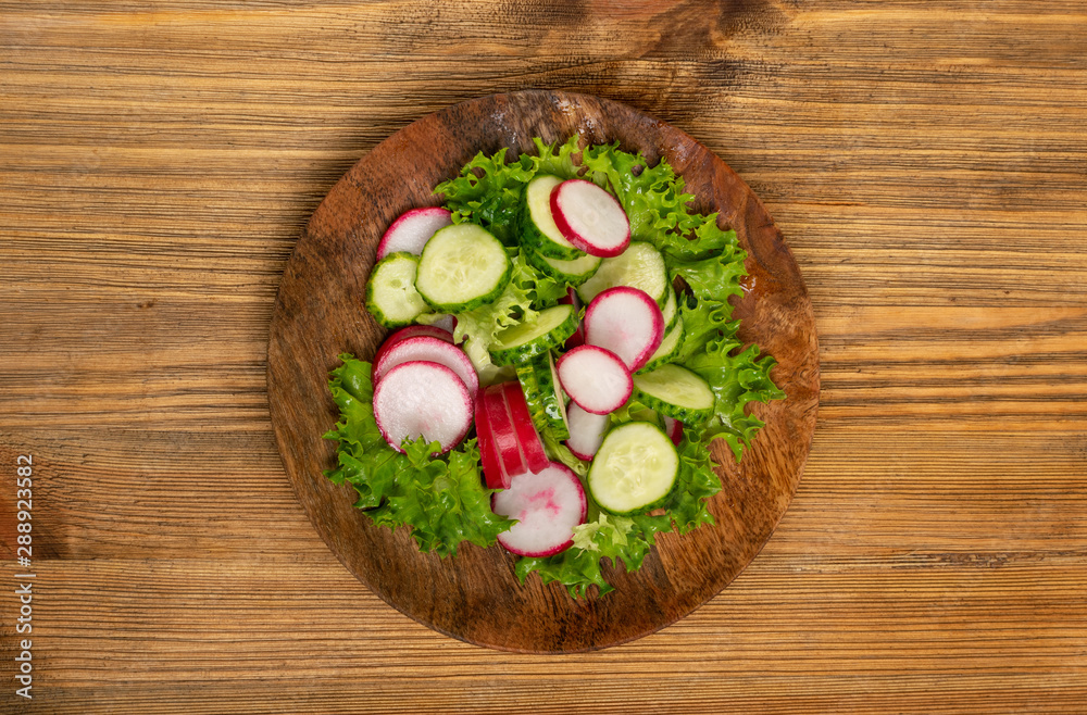 Spring Radish Salad with Cucumber or Simple Rustic Salat